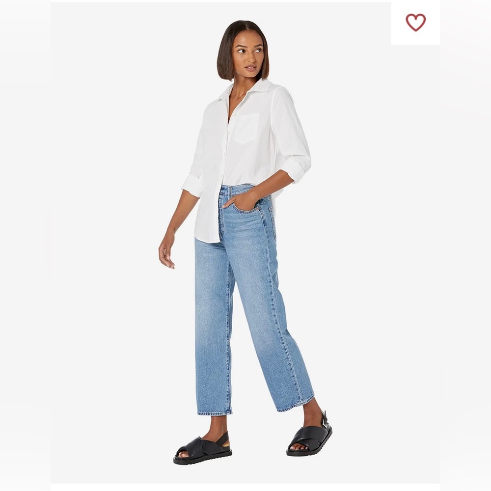 Levis Ribcage Straight Ankle Jeans Size 30
